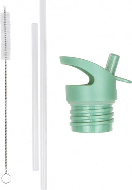 A Little Lovely Company set of cap, brush and straw for 350 ml stainless steel bottle – Friends