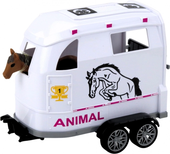 Detachable trailer with horse figure