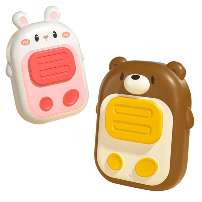 WOOPIE kids’ walkie-talkies bunny and bear – set of 2