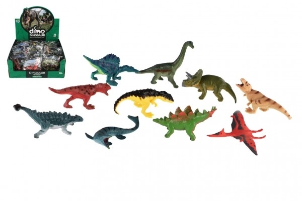 Plastic dinosaurus 7-9 cm mix soorten in zakje