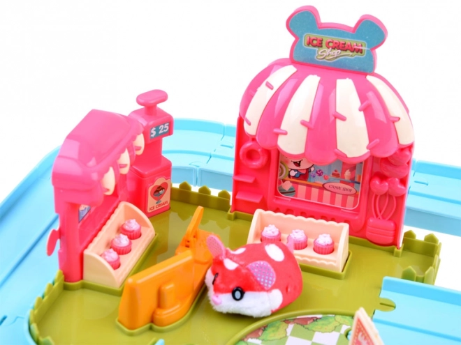 Interactieve hamsterspeelbaan - accessoire voor ijssalon ZA3989
