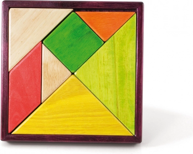 Tangram en bois Jeujura 18 cm