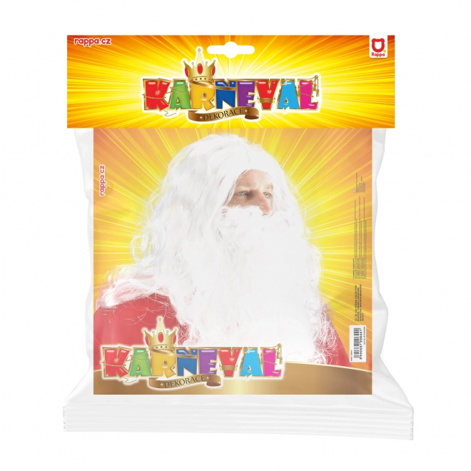 Sinterklaas pruik met baard voor volwassenen