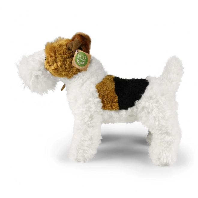 Plush Fox Terrier Dog Dášenka Standing 30cm