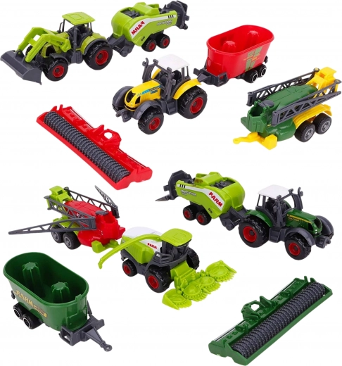 Machines agricoles réalistes avec superstructures amovibles