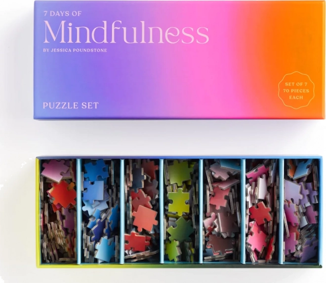 Jessica Poundstone Puzzle – 7 Days of Mindfulness (7 × 70 pieces) by GALISON