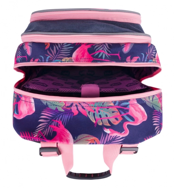 BAAGL Schoolrugzak Flamingo
