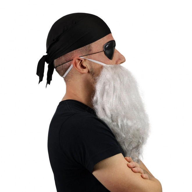Piratenbaard met hoofddoek en ooglapje