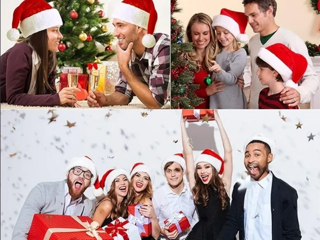 Kerstmuts met pompon