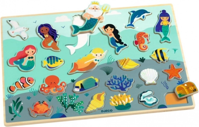 DJECO Houten Inlegpuzzel Zee