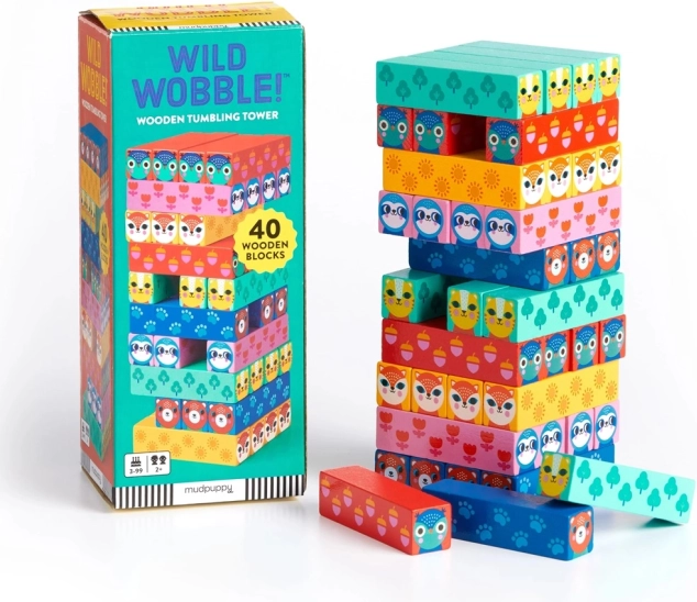 Wooden Tower WILD WOBBLE – animals in the wild