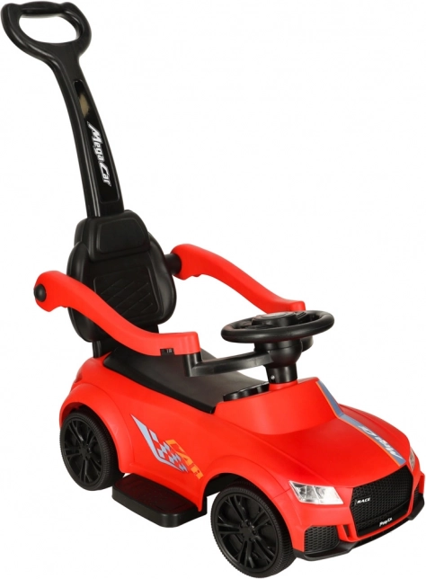 Duwloopauto 3-in-1 met geluiden en verlichting – Rood