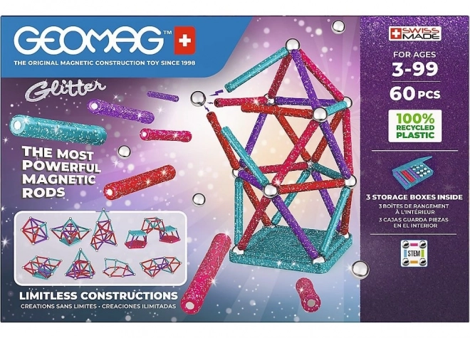 Shimmer Recycled Magnetic Building Set