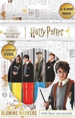 Blaasstiften met sjablonen Harry Potter, set van 6 stuks in doosje