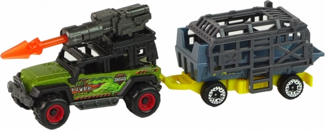 Action off-road vehicle with rocket launcher