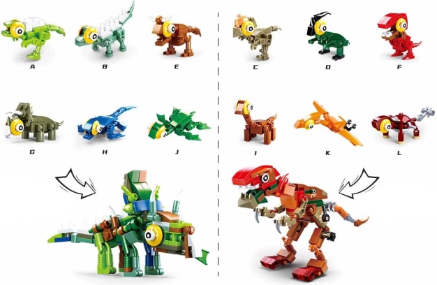 Sluban Dinosaur Egg – Mini Dinosaur Building Set (1 pc)