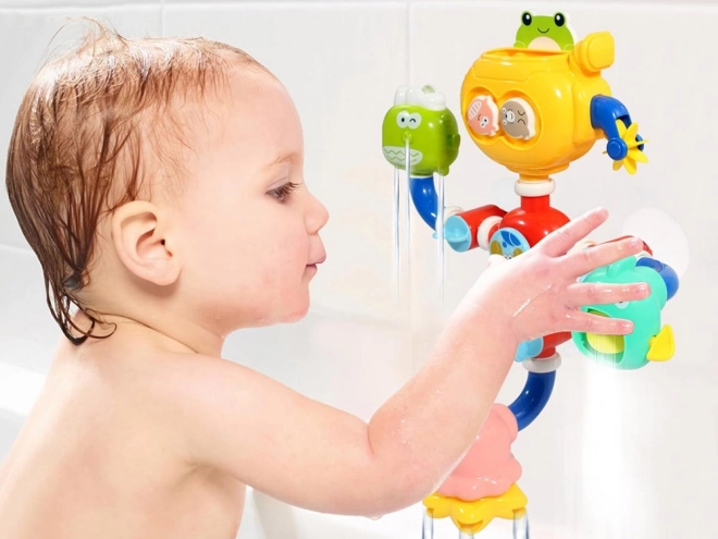Spielzeug für das Bad mit Wassermühle und Karussell