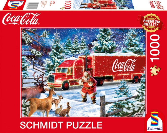 Puzzel Kersttruck Coca Cola 1000 Stukken