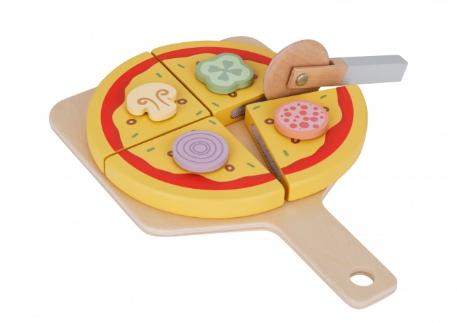 Tooky Toy Holz-Pizza-Set mit Zubehör