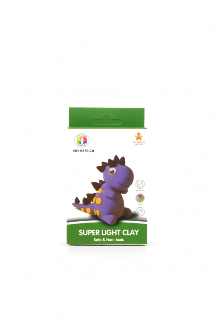 Dinosaurus van lichte boetseerklei voor kinderen