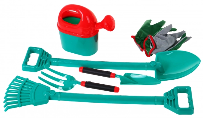 Set gereedschap met wieltje voor kleine tuinen