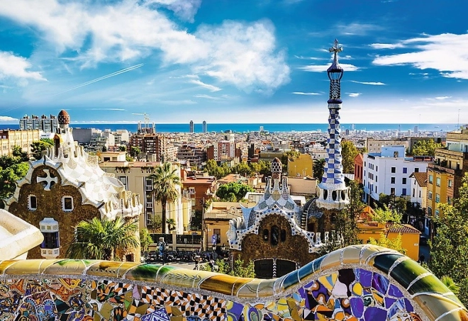 Iconisch motief van Park Güell in Barcelona