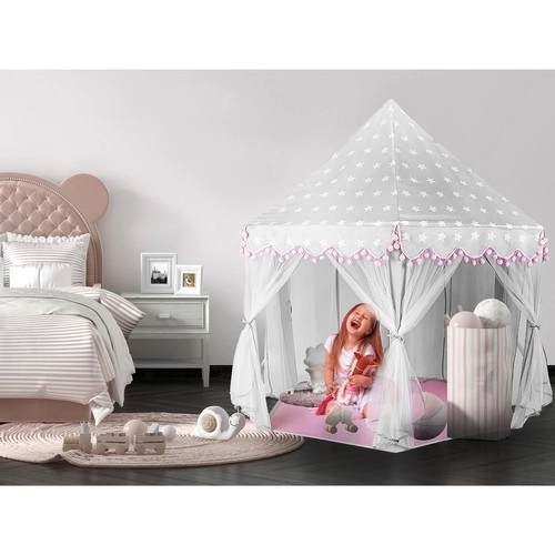 Kinder grijs-roze tent Kruzzel 23476
