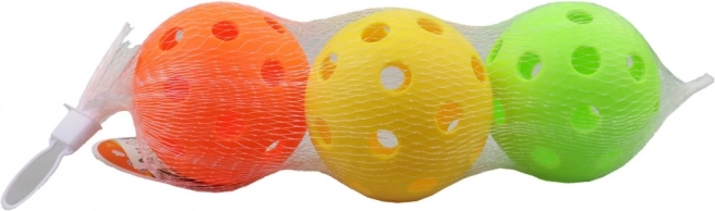 Colorful Balls for Children 7 cm, 3 pcs in a Net Bag