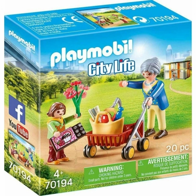 Großmutter mit Gehhilfe Playmobil