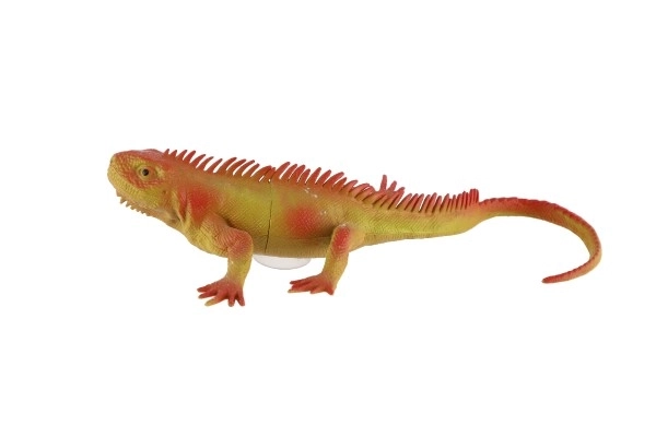 Dierfiguur hagedis met zuignap rubber 22cm