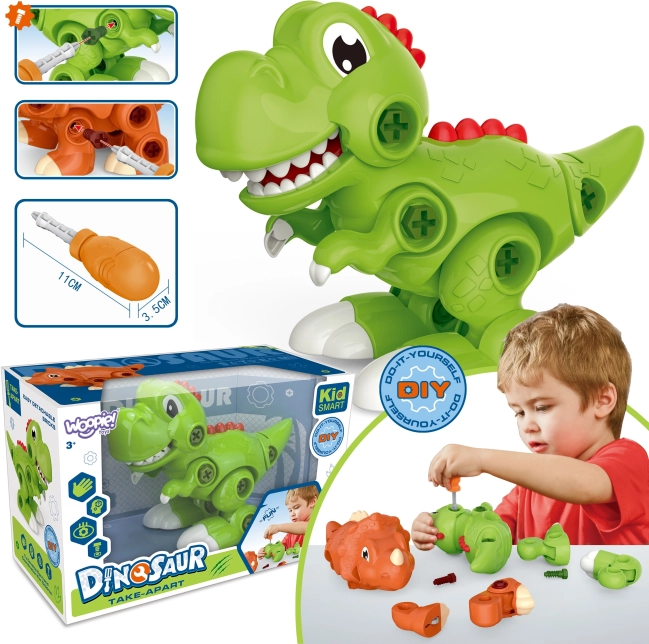 WOOPIE Dinosaur to Screw Together with Screwdriver – Tyrannosaurus Construction Set for Kids