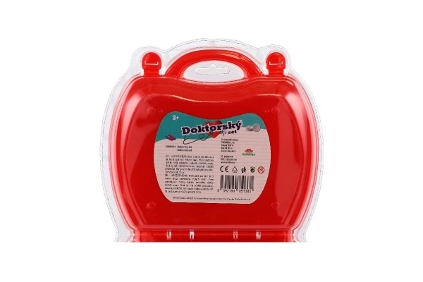 Dokterset van plastic in plastic koffer in blister 23x40x4cm