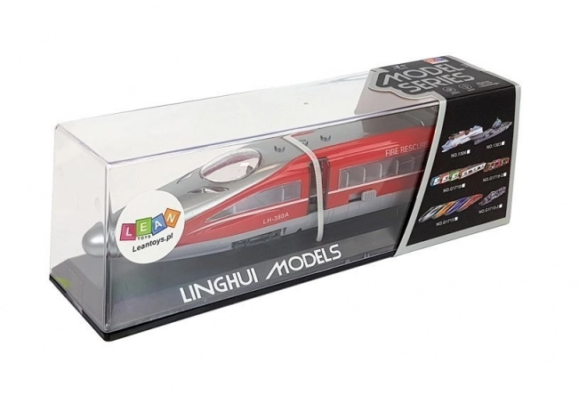 Train Pendolino avec tendeur Rouge avec sons et lumières