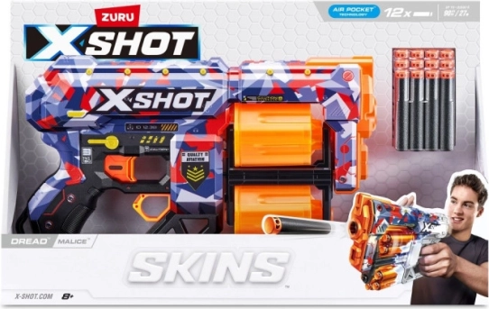 X-Shot Skins Dread Malice – foam dart blaster (12 darts)