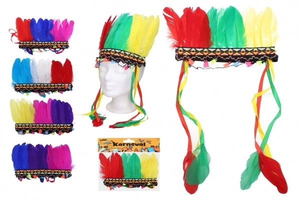 Set carnaval - Indiaanse hoofdband MIX