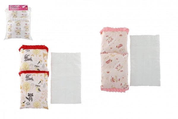 Doll Bedding Set with Pillow and Mat