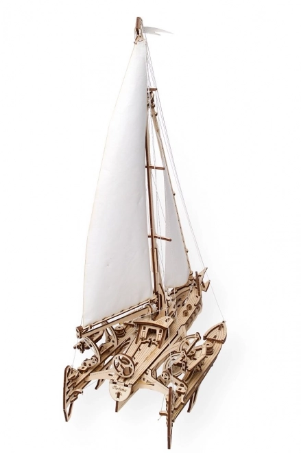 Ugears 3D puzzel - Log Trimaran Merihobus 237 stukken