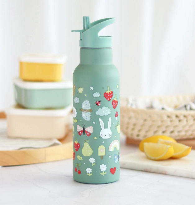 A Little Lovely Company Stainless steel drinking bottle 500 ml – Joy
