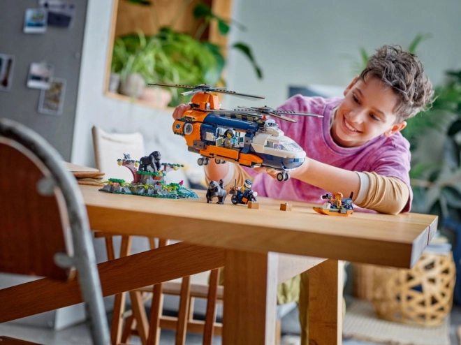 LEGO City 60437 Jungle Onderzoekshelikopter bij de Basciskamp