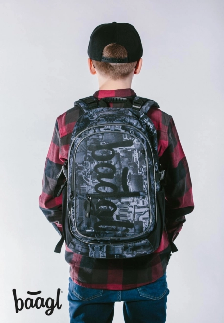 Set scolaire BAAGL Core Technic : sac à dos, trousse, sac
