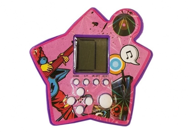 Elektronisches Taschenspiel Tetris Stern lila