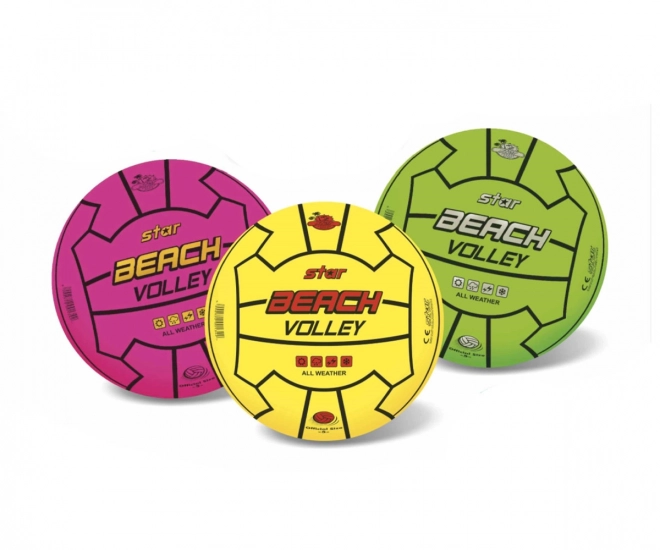 Beachvolleybalbal 23 cm in kleurige uitvoering