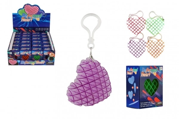 Fidget hanger hartvorm van veranderend formaat - antistress