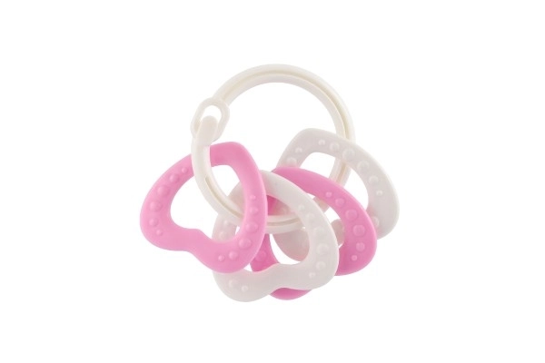 Bijtset met kleurrijke kunststof ringen