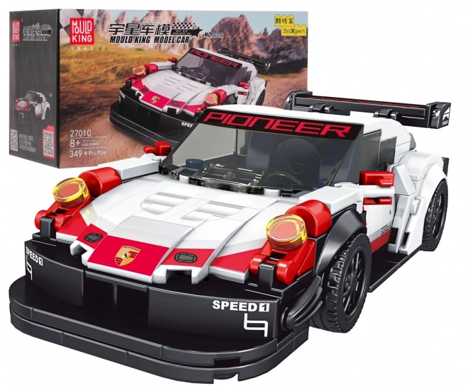 349st Set van sportwagenblokjes. Wit