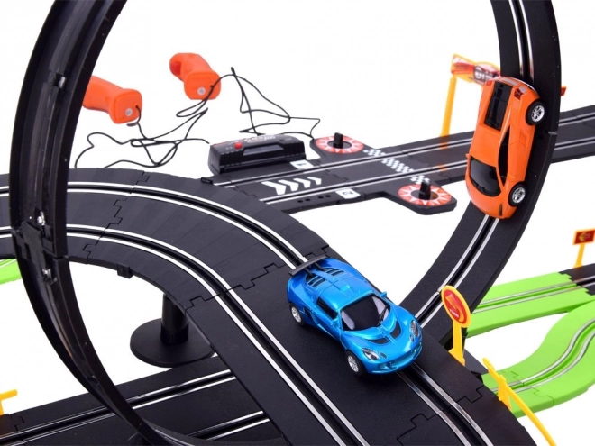 Large Racing Track with 2 Cars, Track Length 787 cm