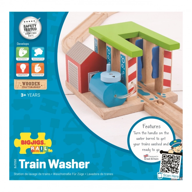 Wasstation voor treinen