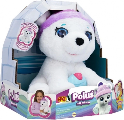 Interaktives Maskottchen Eisbär Poluś