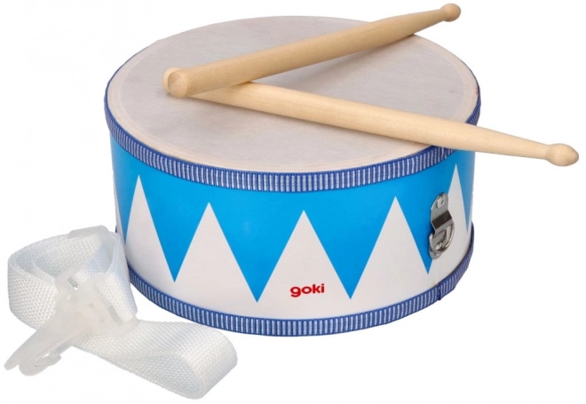 Witte en blauwe trom voor kinderen