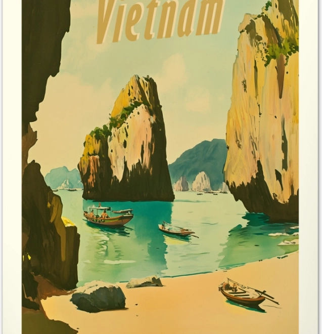 Wandkalender Vintage posters Tropische paradijzen 2026